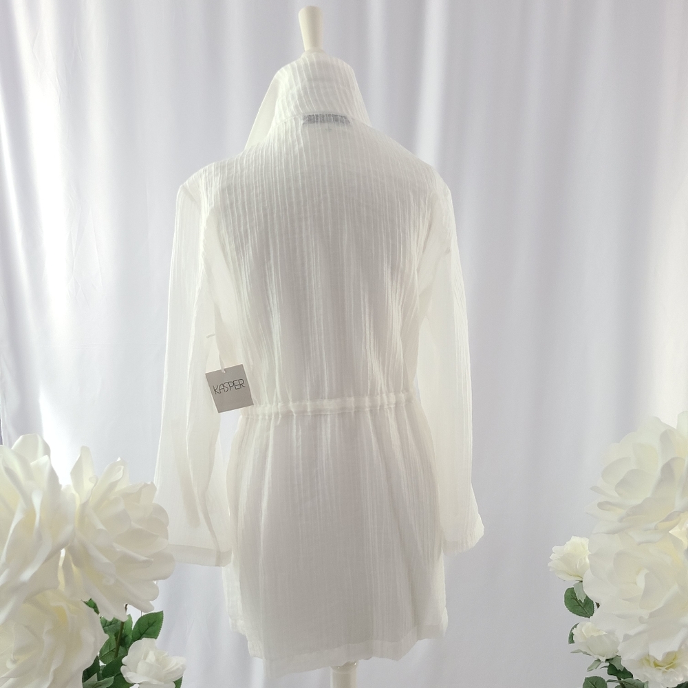 *SOLD* Transparent Tie at Waist Jacket - Picture 3 of 7